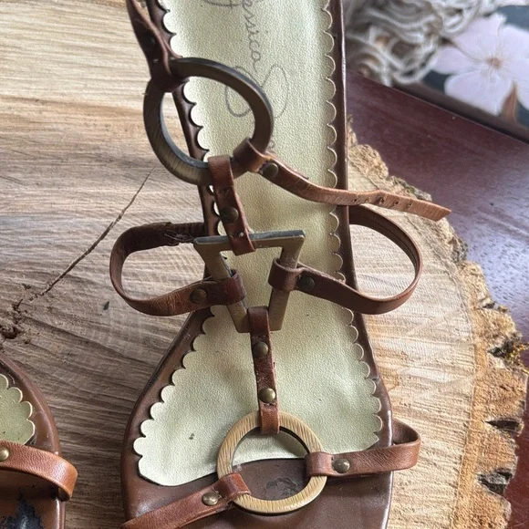 Jessica Simpson Tan Strappy Sandals - Picture 3 of 4